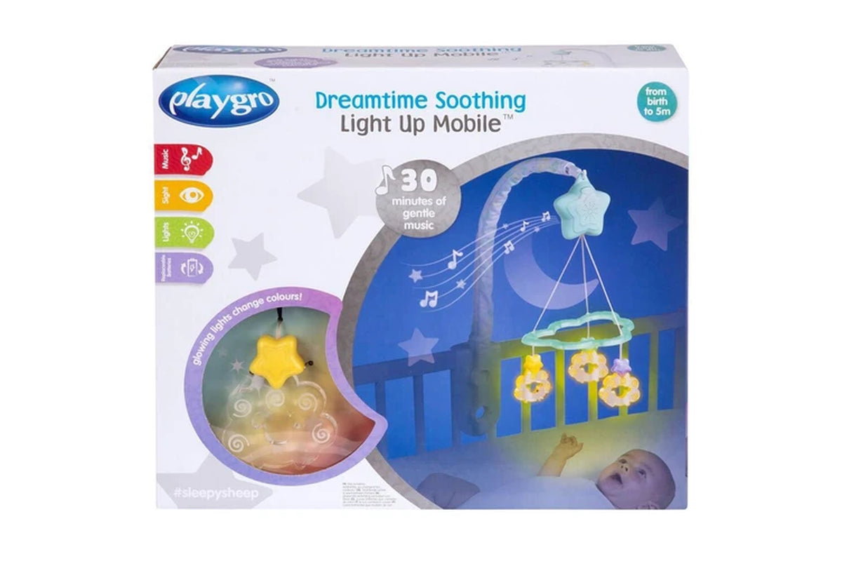 Baby Infant Dreamtime Soothing Light up Hanging Cot Mobile 0M+