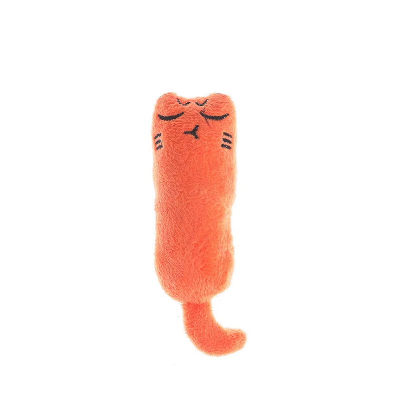 Cute Cat Toys Funny Interactive Plush Cat Toy Mini Teeth Grinding Catnip Toys Kitten Chewing Squeaky Toy Pets Accessories
