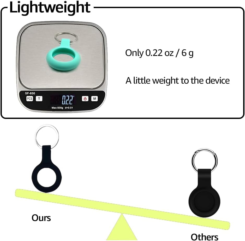 Apple Airtag Holder for Keychain (4 Pack)