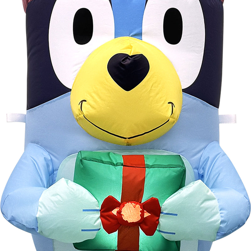 Bluey 1.52M Bluey with Present Xmas Christmas Inflatable - Limited Edition