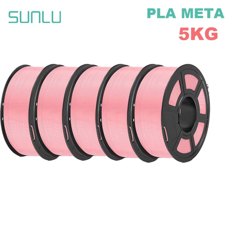 PLA Meta 3D Filament 5KG 1.75MM No Bubble Odorless High Liquidity Better for Fast Printing Eco-Friendly Artwork Design
