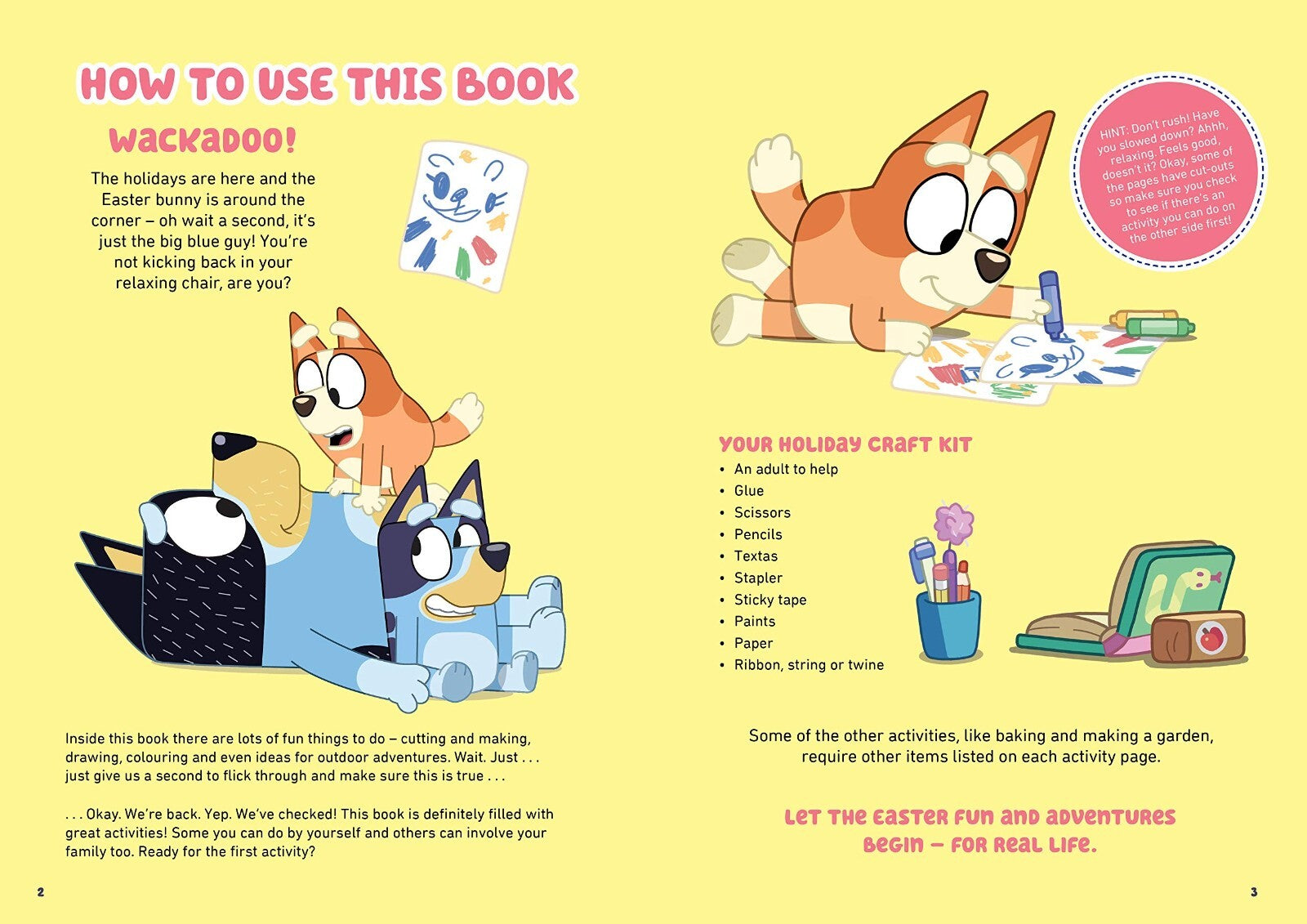 Bluey: Easter Fun!: a Craft Book by Bluey Paperback Book BRAND NEW FREE SHIPPING