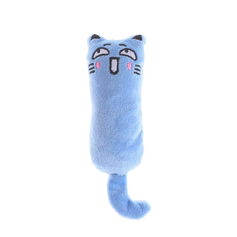 Cute Cat Toys Funny Interactive Plush Cat Toy Mini Teeth Grinding Catnip Toys Kitten Chewing Squeaky Toy Pets Accessories