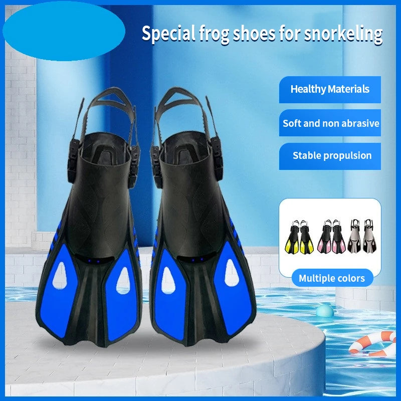 [AU Direct]  Adjustable Adult Men Women Open Swimming Fins Scuba Snorkeling TPR Short Flippers Novice Suitable for Diving Flipper