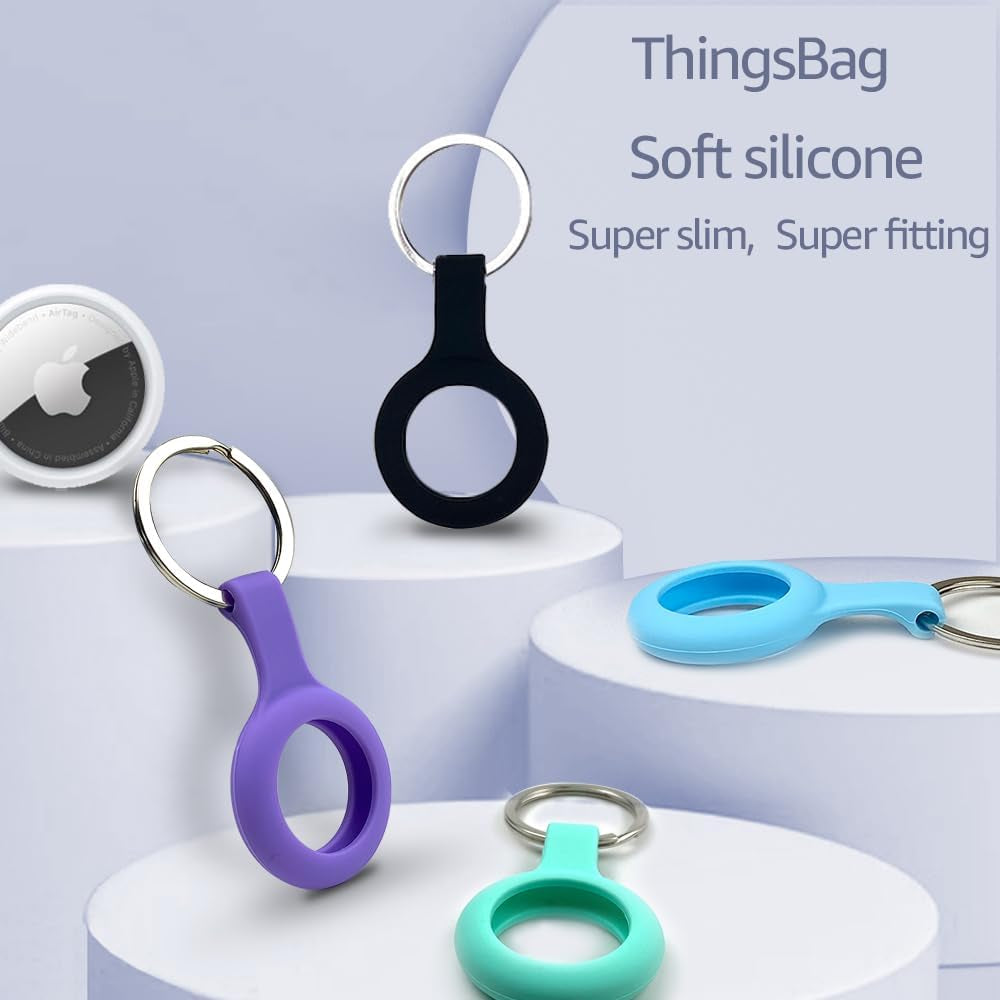 Apple Airtag Holder for Keychain (4 Pack)