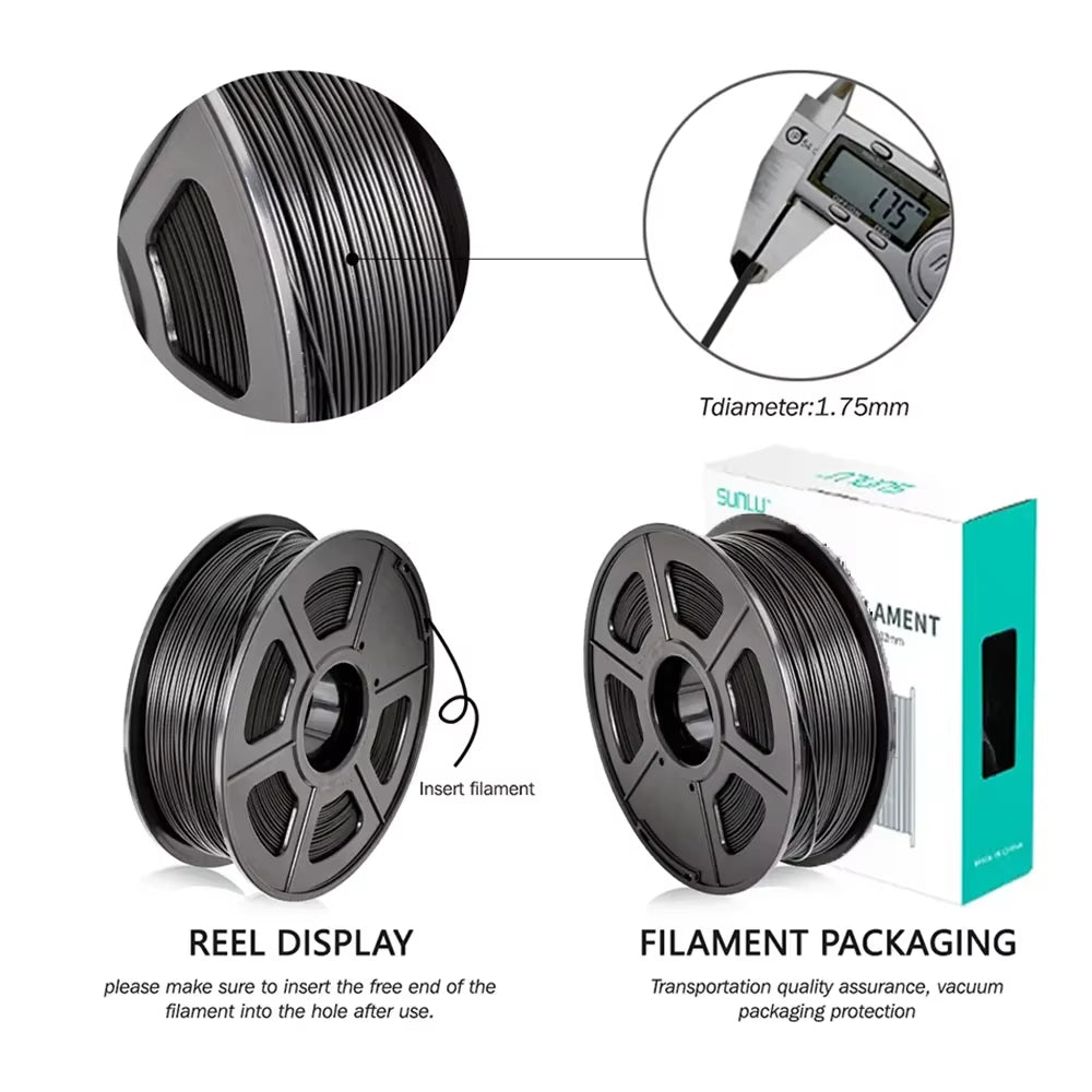 5KG PLAPLUS Filament 1.75MM Neatly Arranged No Knots No Bubble Eco-Friendly Non-Toxic Odorless Bright Color Good Toughness