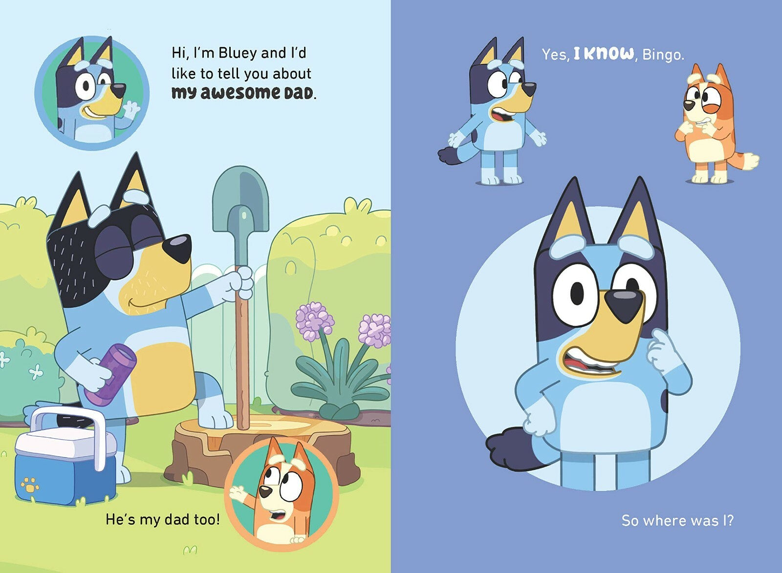 Bluey: My Dad Is Awesome: by Bluey and Bingo HARDCOVER BOOK | NEW | FREE SHIP AU
