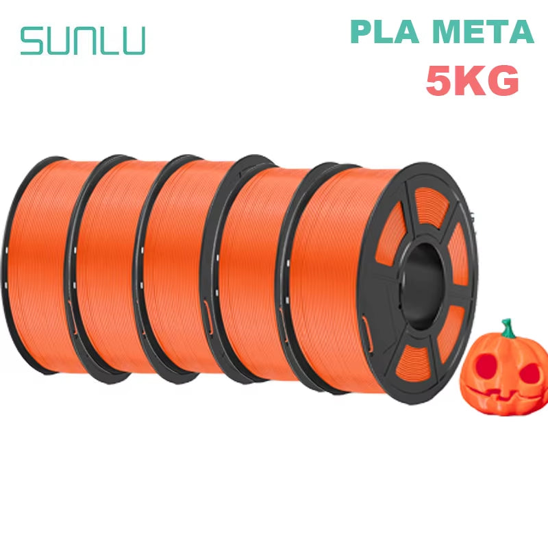 PLA Meta 3D Filament 5KG 1.75MM No Bubble Odorless High Liquidity Better for Fast Printing Eco-Friendly Artwork Design