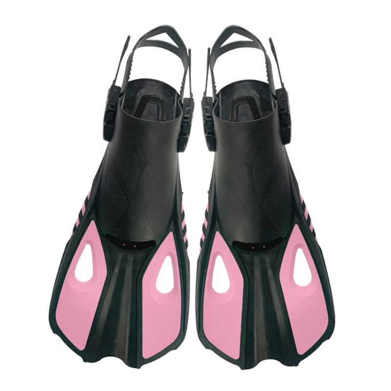 [AU Direct]  Adjustable Adult Men Women Open Swimming Fins Scuba Snorkeling TPR Short Flippers Novice Suitable for Diving Flipper