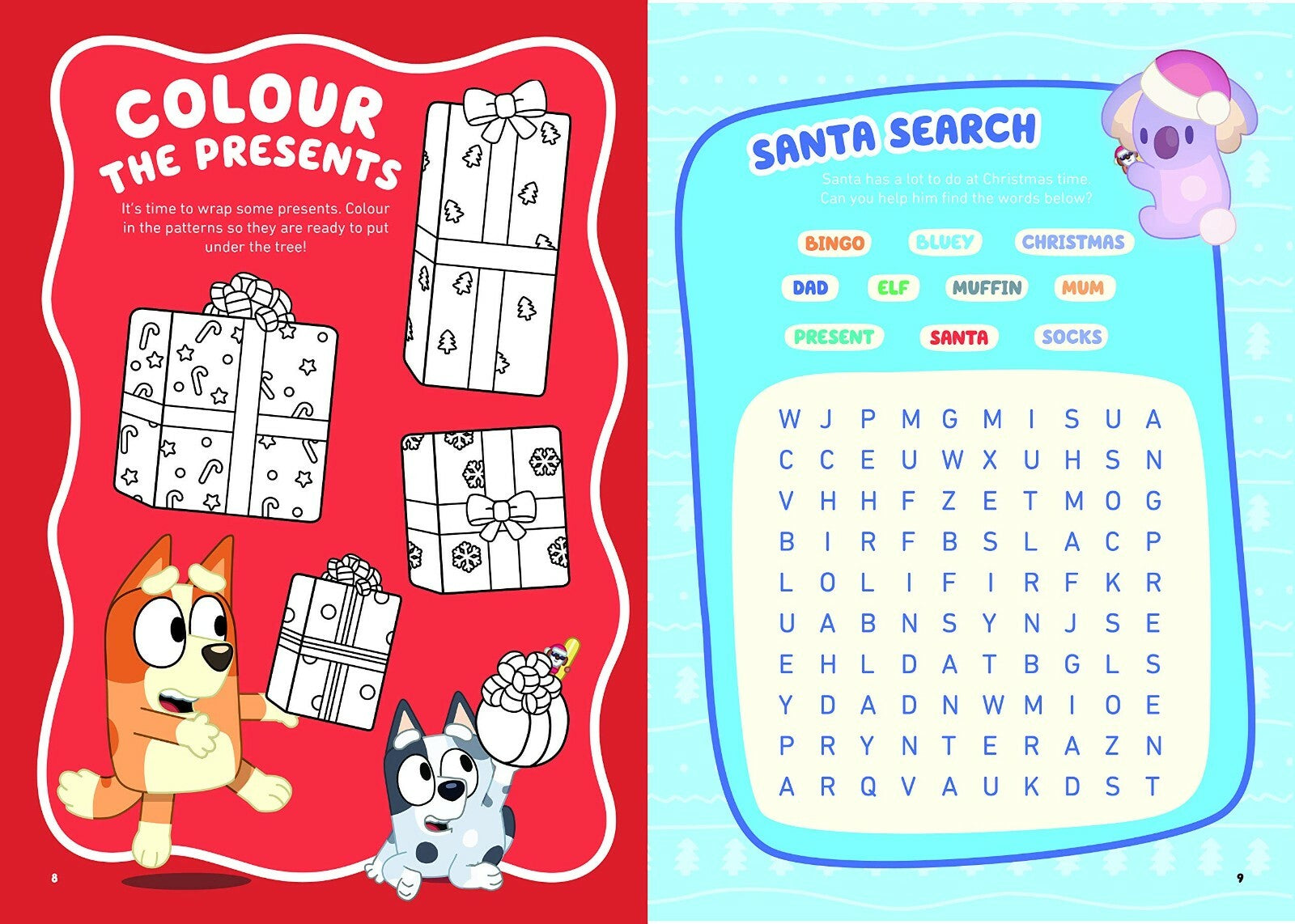 Bluey: Hooray, It'S Christmas!: a Sticker Activity Book | Paperback | FREE SHIP